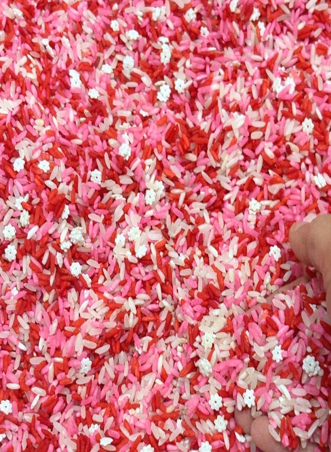 Lattooland Valentine’s Day Sensory Bin Fillers for Kids | Colorful Rice | DIY Sensory Play Kit | Valentine & Rice Activity for Toddlers | Kids Gift & Party Favors | Preschool Fun | Pretend Play - Image 1